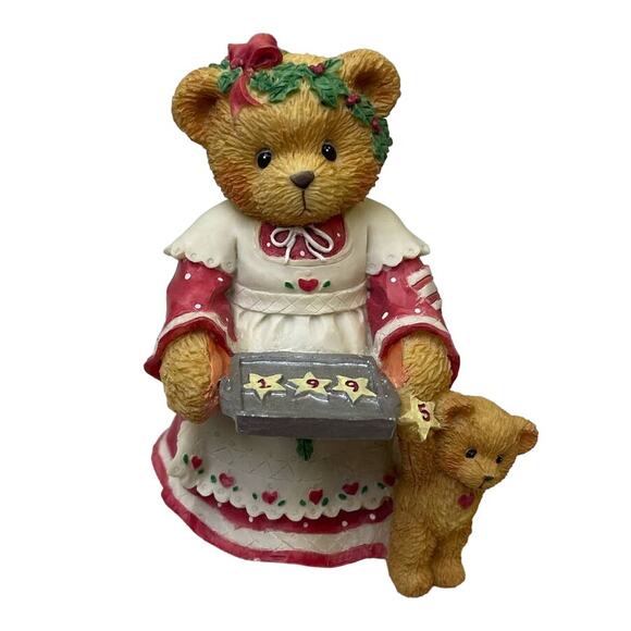 Vintage 1995 Cherished Teddies Amanda 141186 Christmas Cheer to Last The Year - Picture 1 of 6